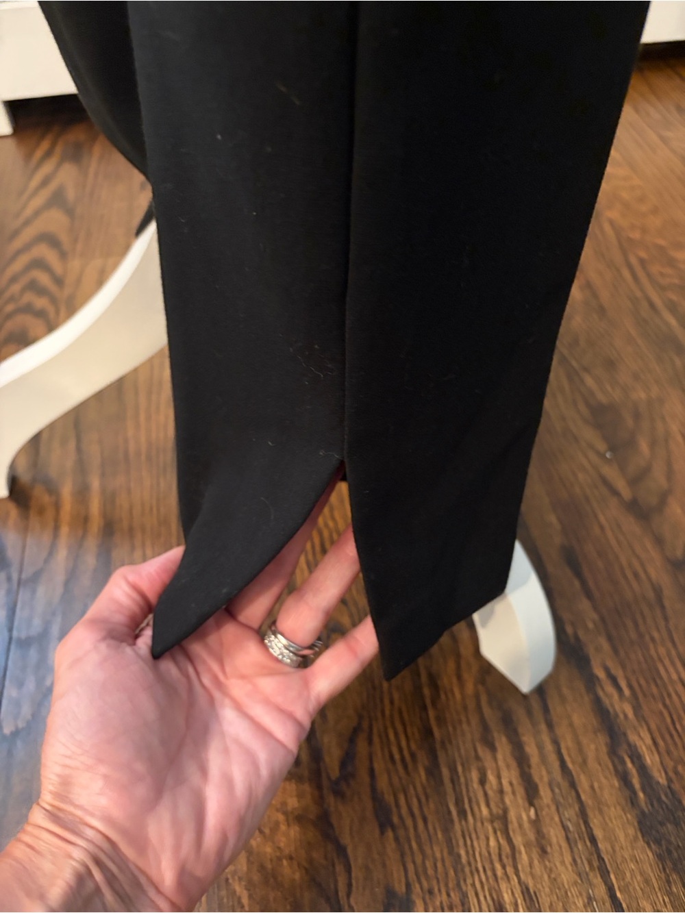 Black Halo Russo Puff & Split Sleeve Black Jumpsuit Size 10, EUC - Picture 10 of 13